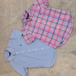 Two Polo Ralph Lauren Button-Down Dress Shirts